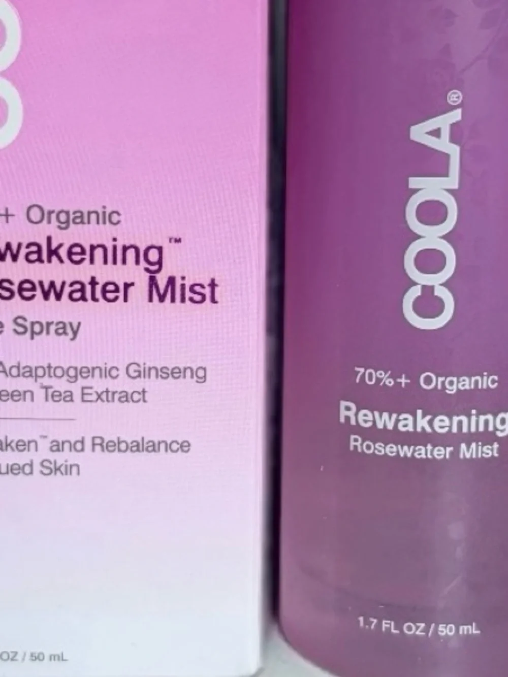 Coola 70% + Organic Rewakening Rosewater Mist NIB